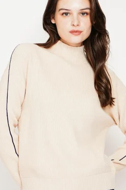 C&Jo Sweats|Pull col montant crème