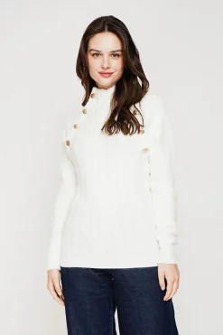 C&Jo Pulls|Pull col montant naturel