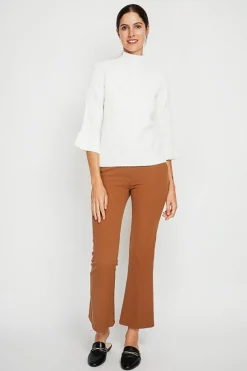 Assuili Pulls|Pull col montant torsadé naturel