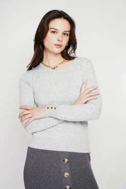 C&Jo Pulls|Pull col rond classique givre