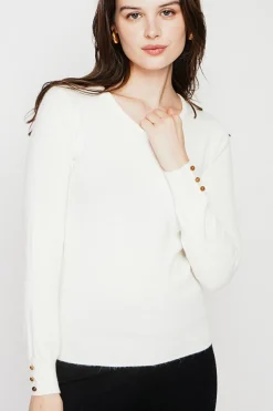 C&Jo Pulls|Pull col rond classique naturel