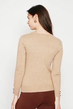 C&Jo Pulls|Pull col rond classique nougat