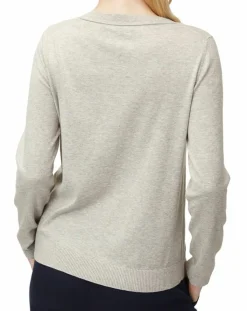 Marc O'Polo Pulls|Pull col rond fin écriture gris