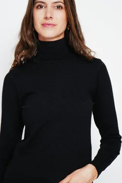 Assuili Sweats|Pull col roulé classique noir