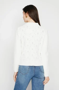 C&Jo Pulls|Pull col roulé croisé naturel