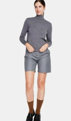 Assuili Sweats|Pull col roulé fourré loup