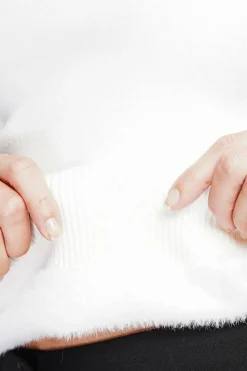 Assuili Pulls|Pull col roulé fourré naturel