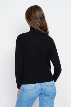 Assuili Sweats|Pull col roulés noir