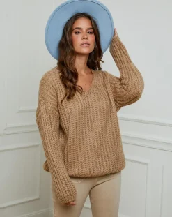 L'Armoire de Suzette Pulls|Pull Constance camel