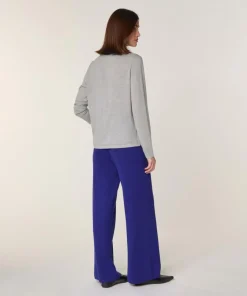 Rodier Pulls|Pull Destin 100% Laine Col Satin gris clair