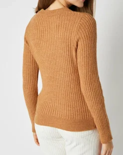 An'ge Pulls|Pull Emma en Maille mélangée camel