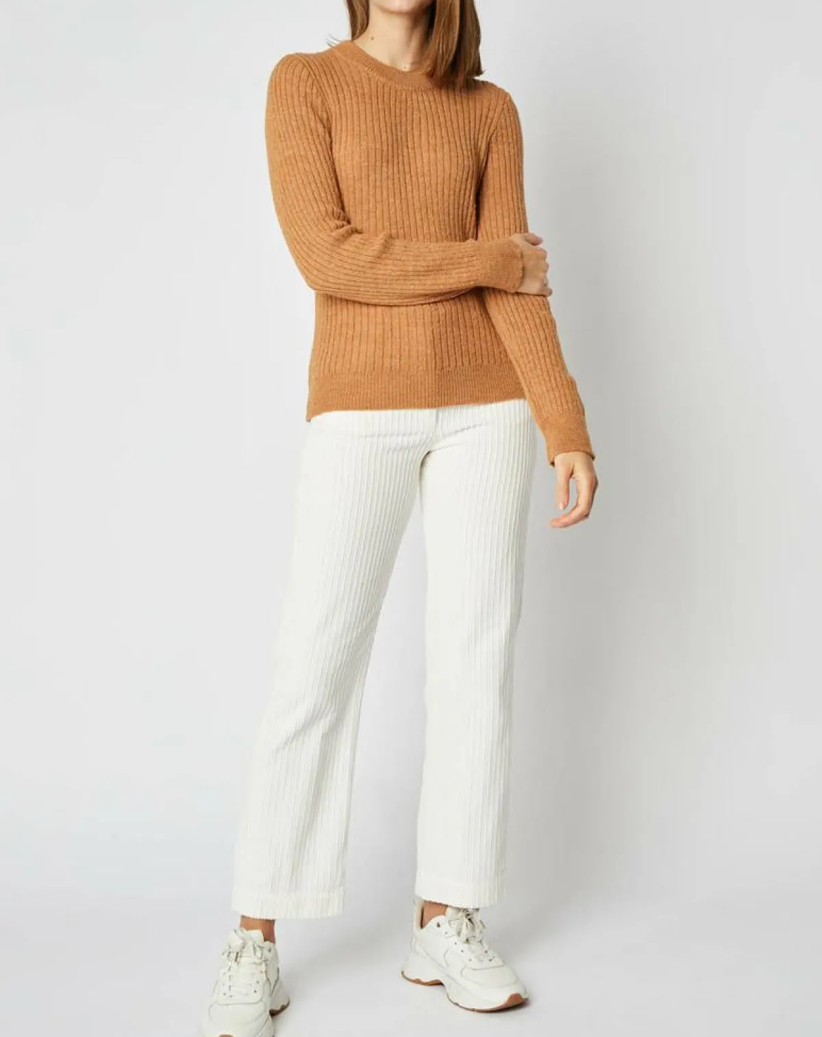 An'ge Pulls|Pull Emma en Maille mélangée camel