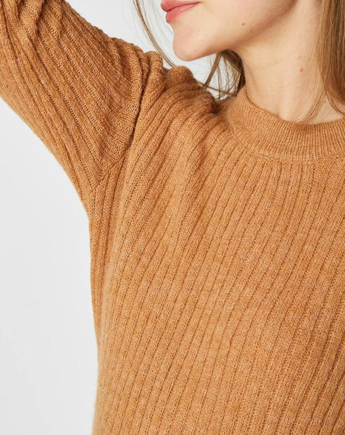 An'ge Pulls|Pull Emma en Maille mélangée camel