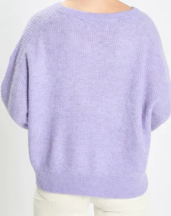 Marc O'Polo Pulls|Pull en Alpaga & Laine mélangés gaufré violet clair