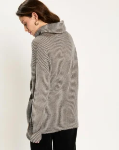 Lauren Vidal Pulls|Pull en Alpaga & Laine mélangés Naos ciel