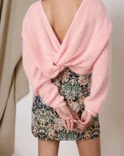 Garance Paris Pulls|Pull en Angora mélangé Kiwi rose