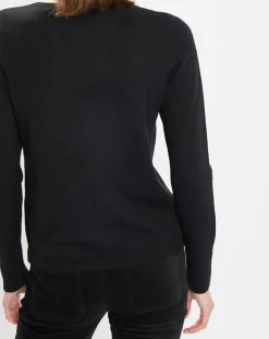 Marc O'Polo Pulls|Pull en Coton, Laine & Alpaga mélangés Basique noir