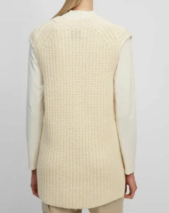 Marc O'Polo Pulls|Pull en Coton, Laine & Alpaga mélangés sans manches écru