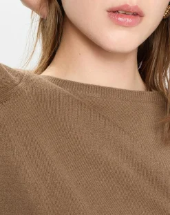 Marc O'Polo Pulls|Pull en Coton, Laine & Alpaga mélangés Basique marron