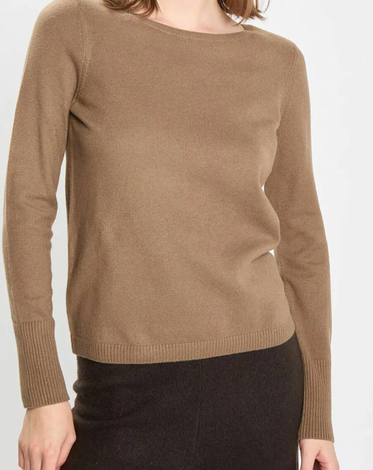 Marc O'Polo Pulls|Pull en Coton, Laine & Alpaga mélangés Basique marron