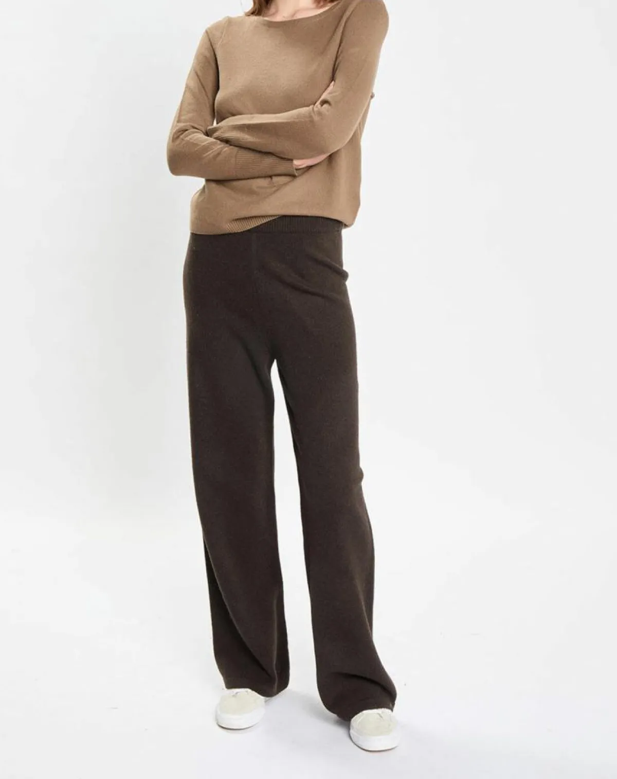 Marc O'Polo Pulls|Pull en Coton, Laine & Alpaga mélangés Basique marron