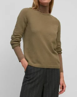 Marc O'Polo Pulls|Pull en Coton, Laine & Alpaga mélangés Basique marron