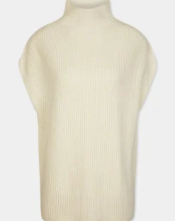 Galeries Lafayette Pulls|Pull en Laine & Cachemire col montant Shanghai écru