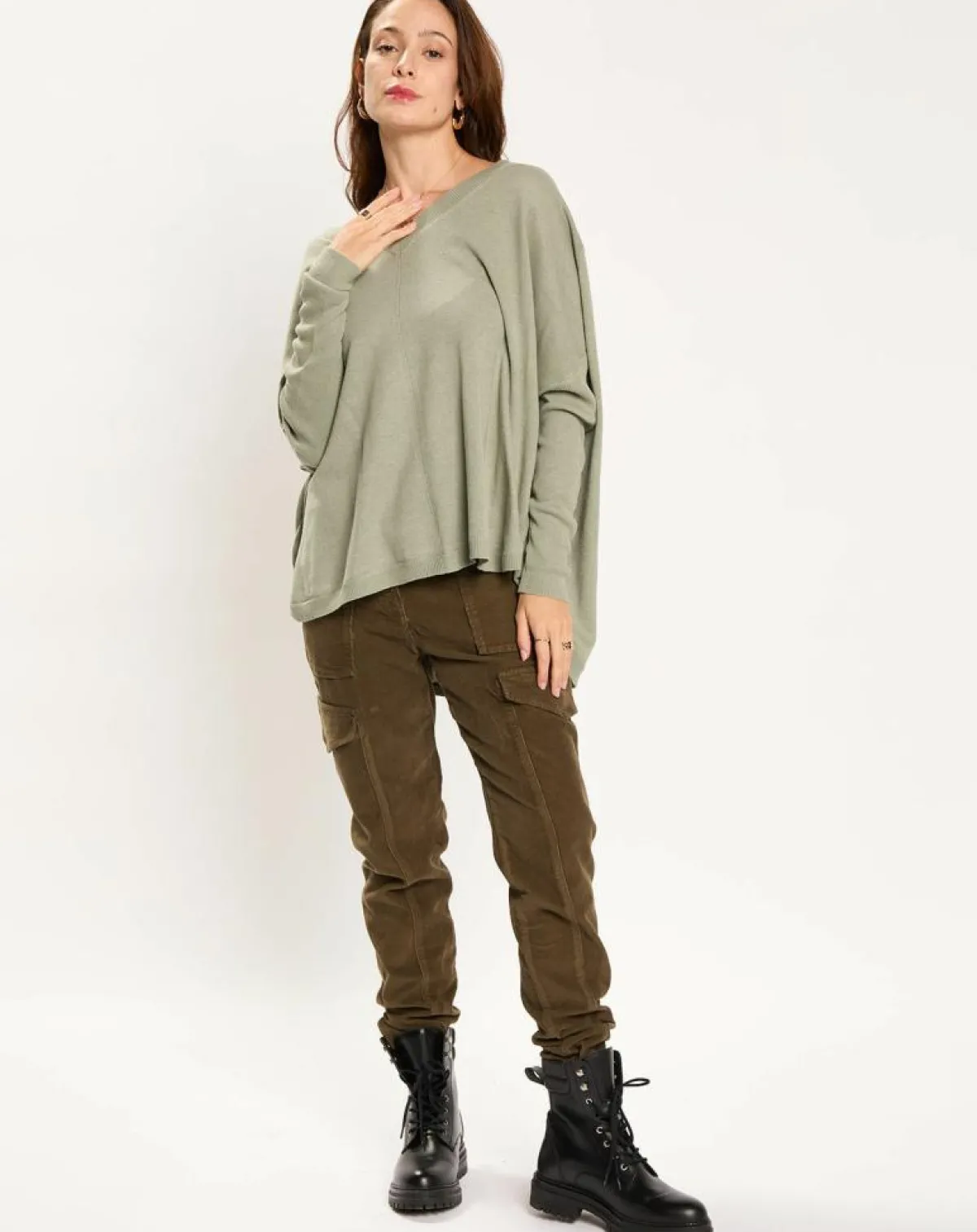 Lauren Vidal Pulls|Pull en Laine & Cachemire mélangés Naos amande