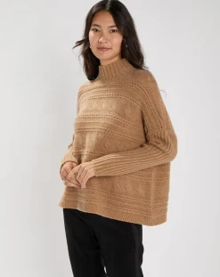 Lauren Vidal Pulls|Pull en Laine & Cachemire Nox ocre