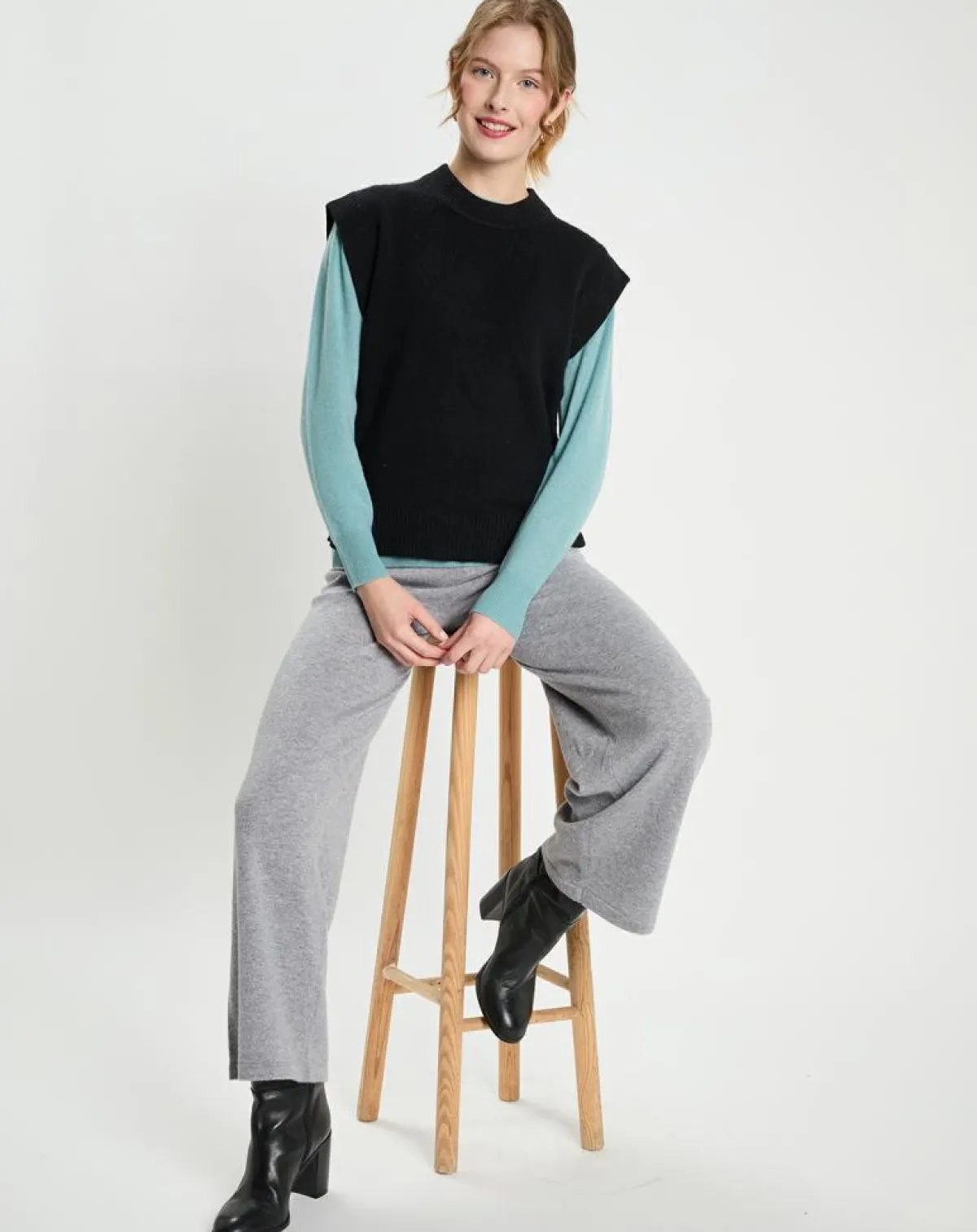 Galeries Lafayette Pulls|Pull en Laine & Cachemire Solal noir