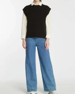 Galeries Lafayette Pulls|Pull en Laine & Cachemire Solal noir