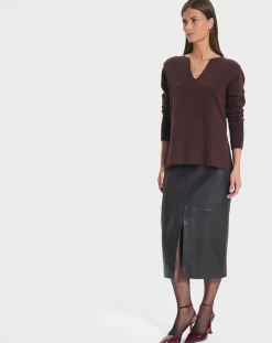 Zapa Pulls|Pull en Laine & Coton Nalani chocolat