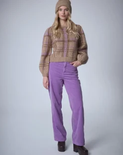 Manoush Pulls|Pull en Laine & Mohair mélangés Maille Carreaux unique