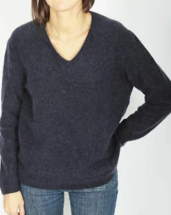 Lauren Vidal Pulls|Pull en Laine & Mohair mélangés Seven encre