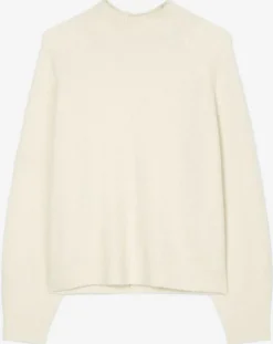 Marc O'Polo Pulls|Pull en Laine bouclée col cheminé écru
