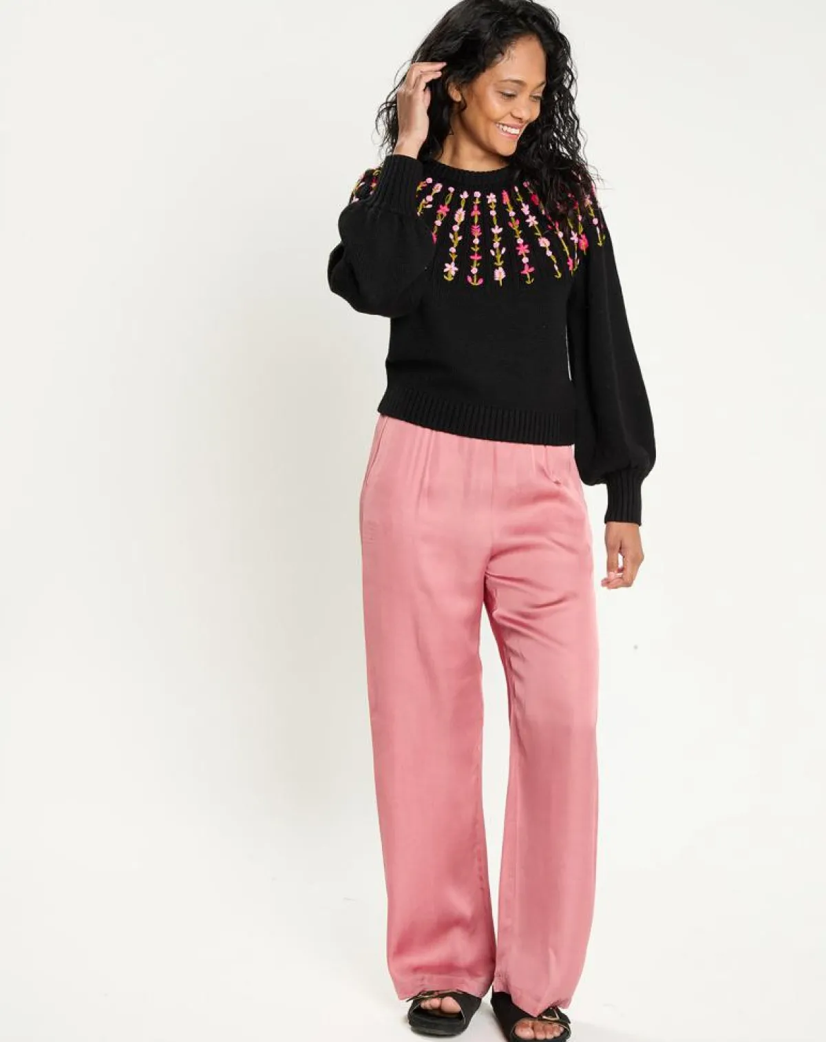 Manoush Pulls|Pull en Laine mélangée Claudine noir