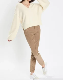 Marc O'Polo Pulls|Pull en Laine mélangée col V écru