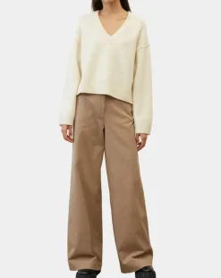 Marc O'Polo Pulls|Pull en Laine mélangée col V écru