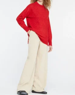 Yerse Pulls|Pull en Laine mélangée Danae rouge