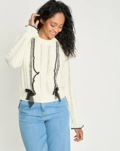 Manoush Pulls|Pull en Laine mélangée Parure ecru