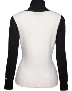 Duvillard Pulls|Pull en Laine mélangée Pauline Hd blanc/noir