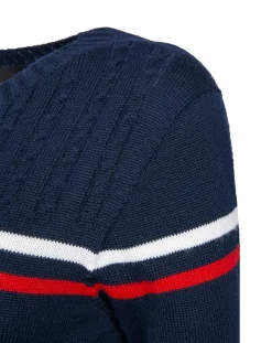 Duvillard Pulls|Pull en Laine mélangée Pomme bleu nuit