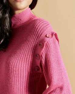 Belair Pulls|Pull en Laine mélangée Pop rose