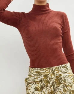 La Petite Francaise Pulls|Pull en Laine mélangée Prestige noisette