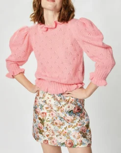 Manoush Pulls|Pull en Mohair & Alpaga mélangés Chamallow rose