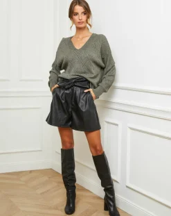 Fleur de cachemire Pulls|Pull Gabriella kaki