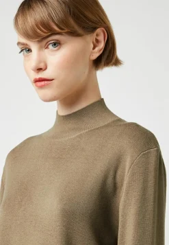 Rodier Pulls|Pull Garance col montant marron camel
