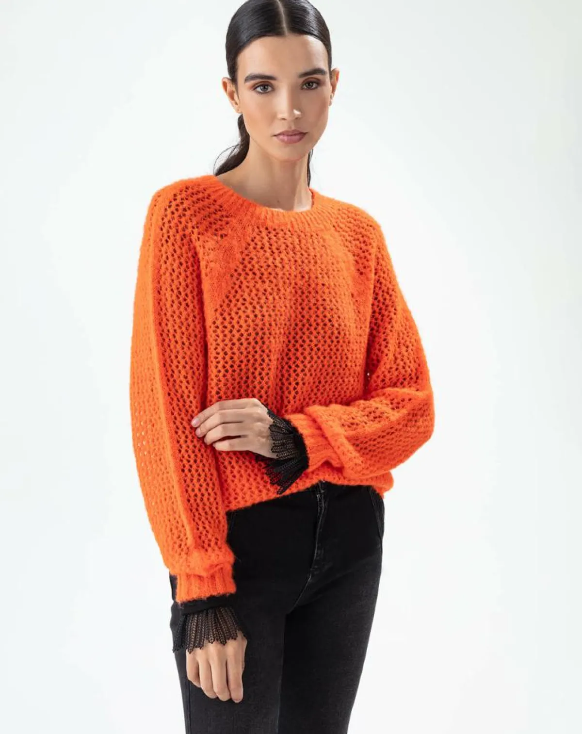 Bleu Blanc Rouge Pulls|Pull Graphe ultra orange