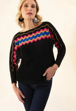 Bleu Blanc Rouge Pulls|Pull Hylda noir