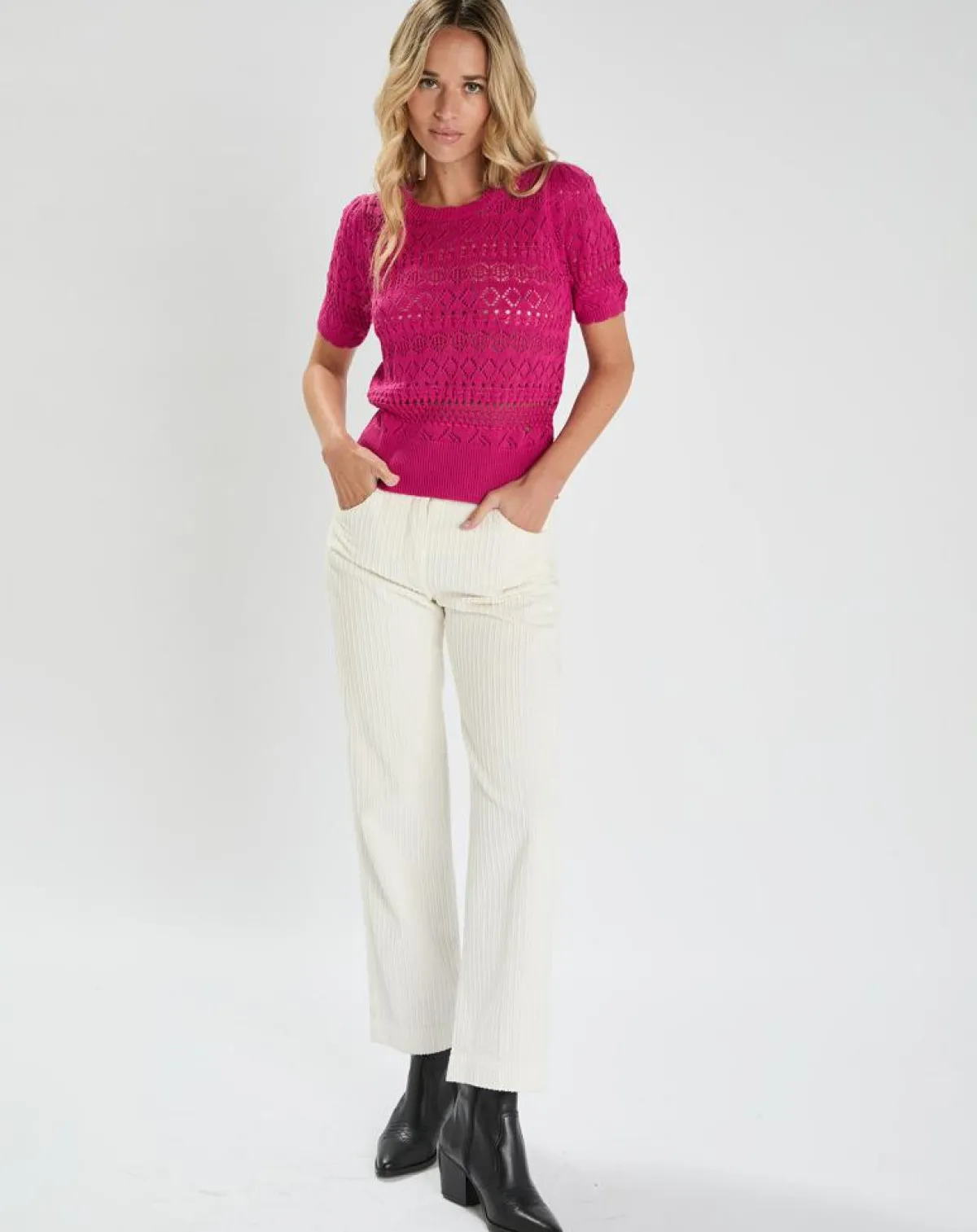 La Petite Etoile Pulls|Pull Indiana fuchsia